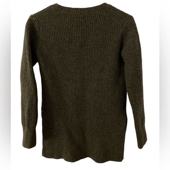 ROOTS Lambs Wool Blend Waffle Knit Tunic Sweater - Picture 4 of 5